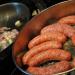 How to fry homemade sausage in a frying pan